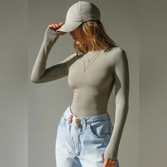 Joah Brown BOATNECK LONG SLEEVE Sage S/M - Picture 5 of 9